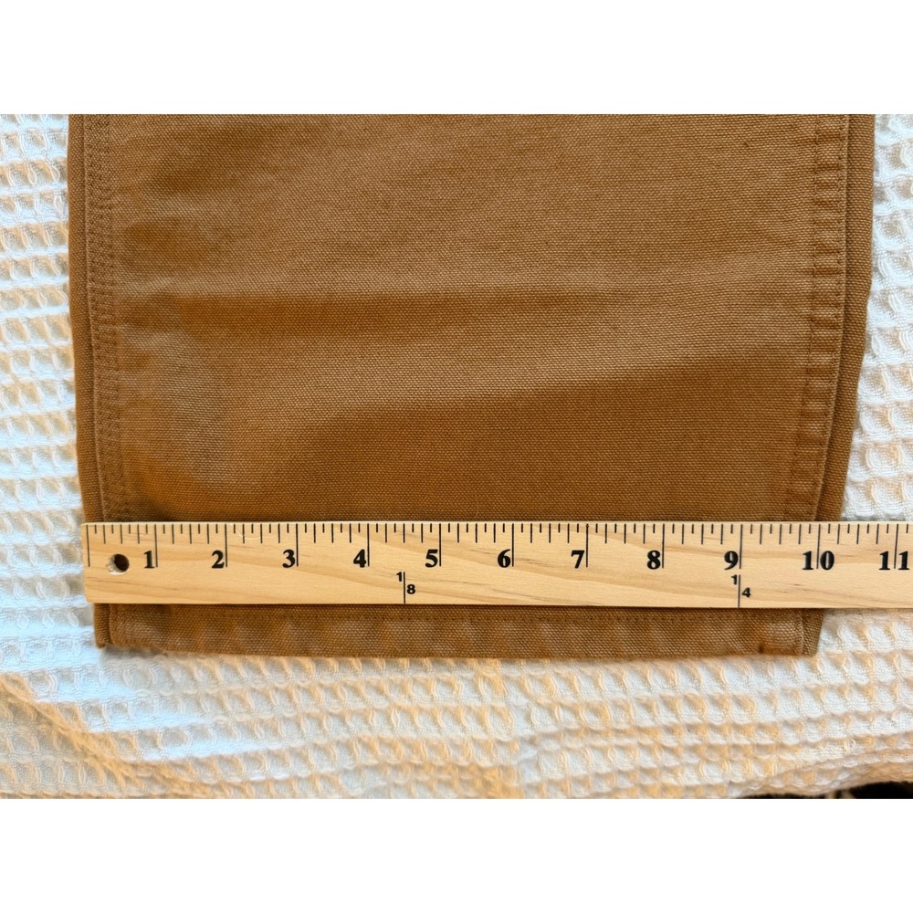 Carhartt Utility Work Pants Mens 44x36 Brown Loose Fit Washed Duck B11-BRN - Picture 6 of 10